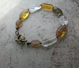 Honey mix glass bracelet 
